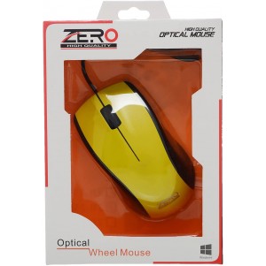 ماوس ضوئي USB للكمبيوتر واللاب توب من زيرو ZR-160 - اللون أسود